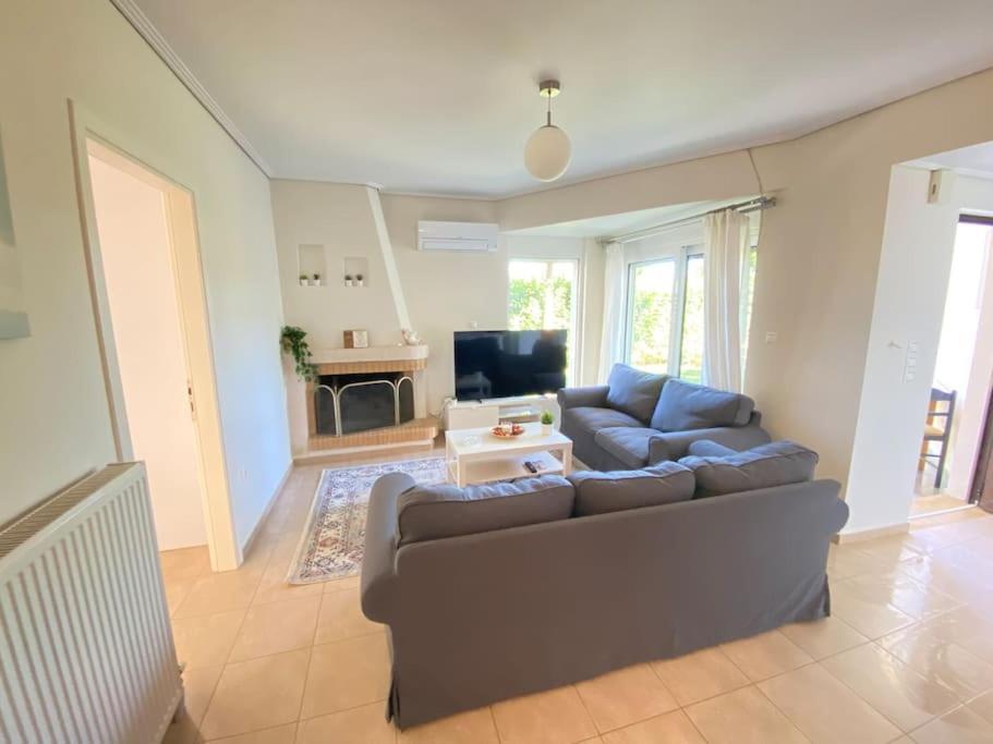 Cozy 2 Room Apartment With Garden Near Athens Air-Port Ártemida Kültér fotó